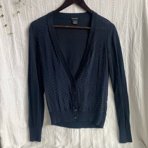 Club Monaco Cardigan. Navy Blue. Small.